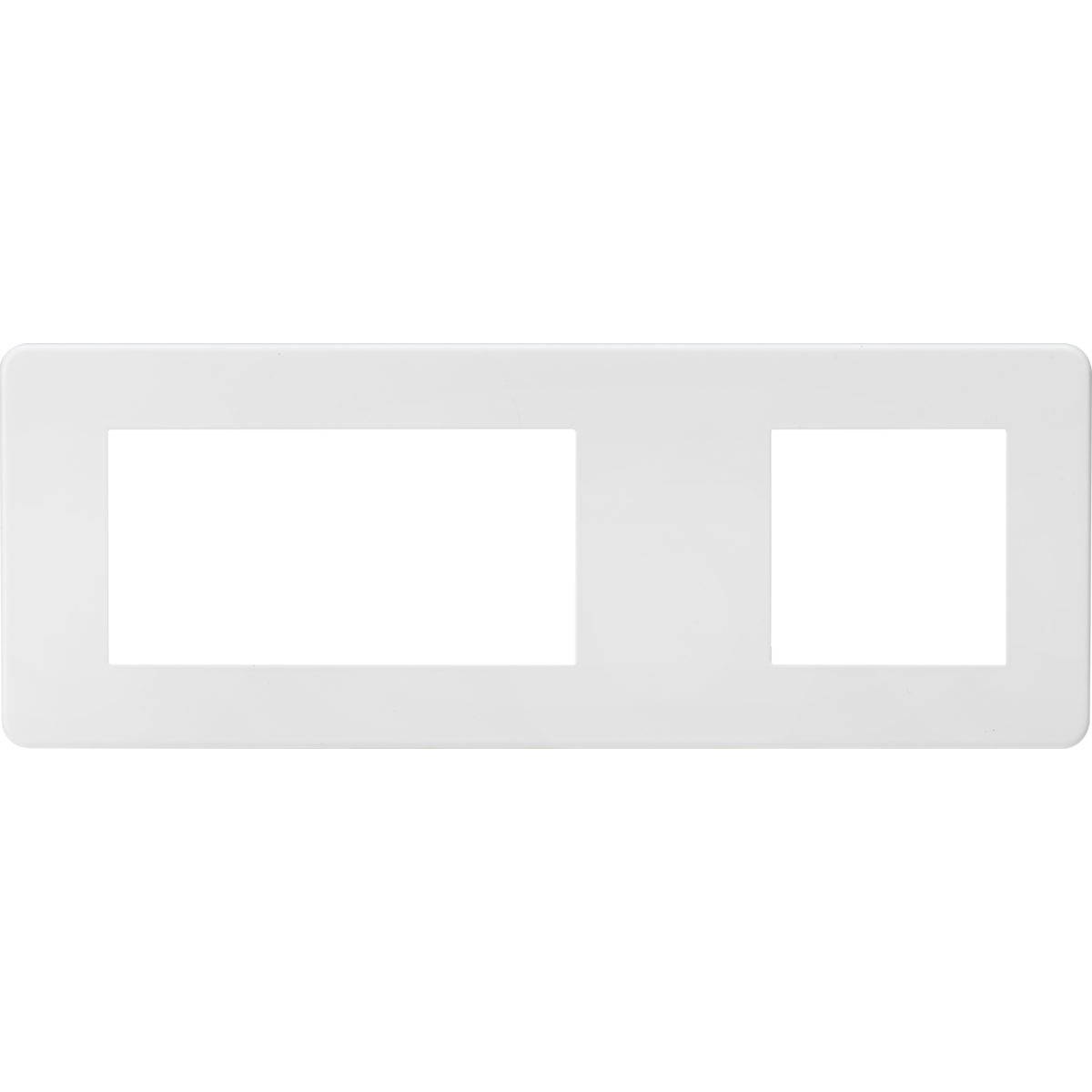 Knightsbridge SF6GMW 6G Modular Faceplate (2G + 4G) - Matt White