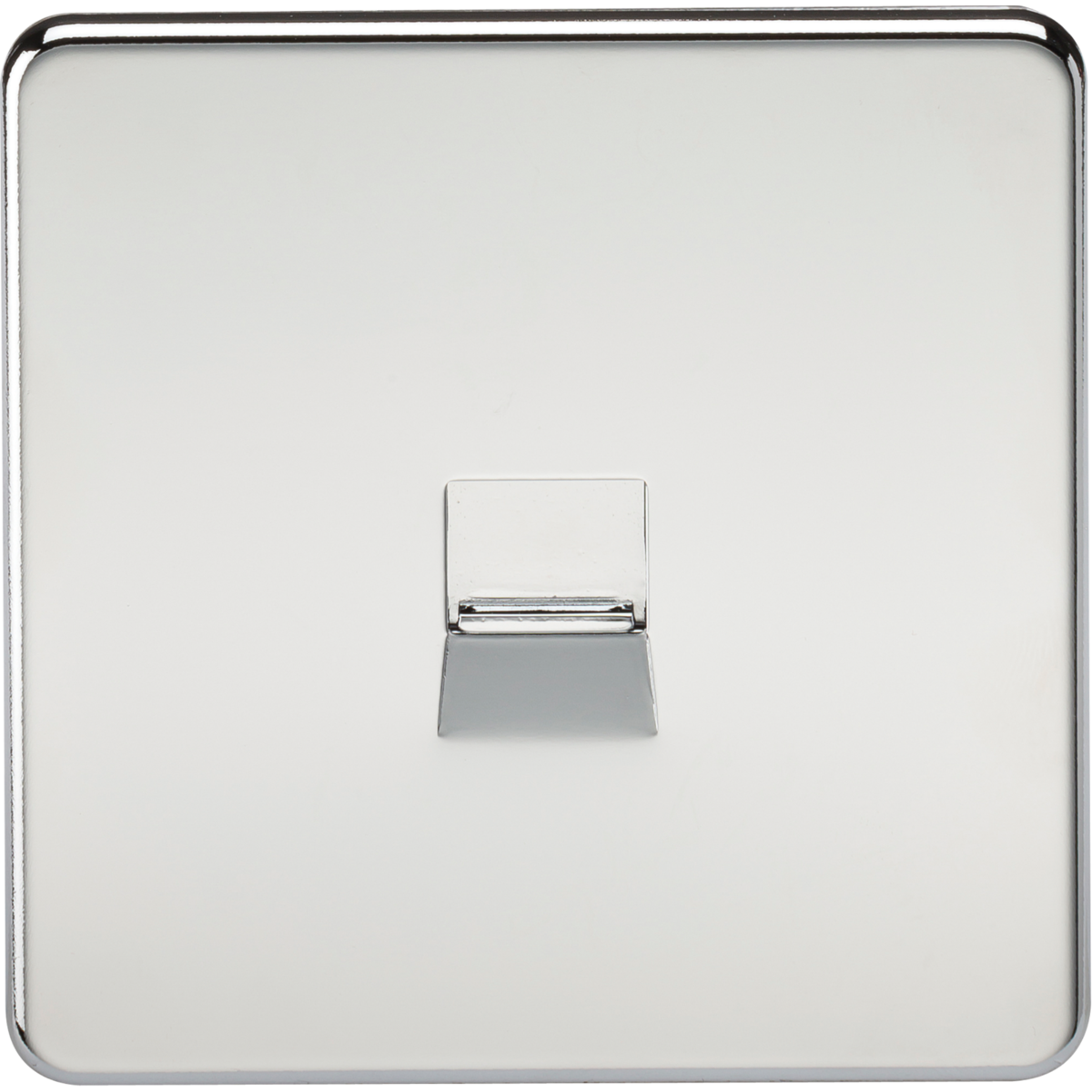 Placca Per Interruttori Knightsbridge Argento - Modello SF7400PC - Ultra Sottile, Conforme Norme UK