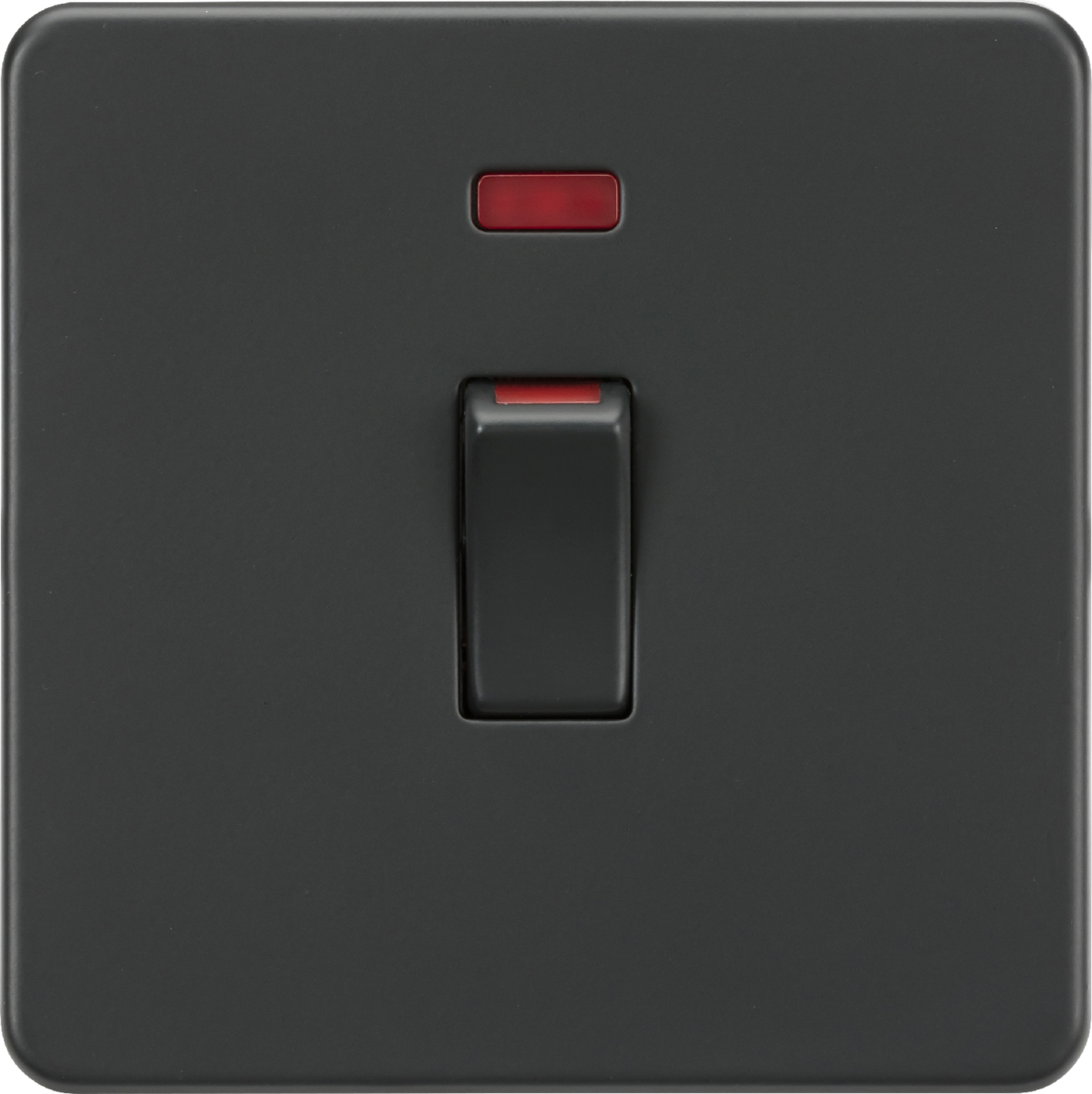Knightsbridge SF81MNAT 45A DP Switch with Neon (1G size) Anthracite