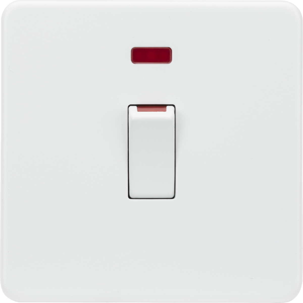 Knightsbridge SF81MNMW 45A DP Switch with Neon (1G size) Matt White