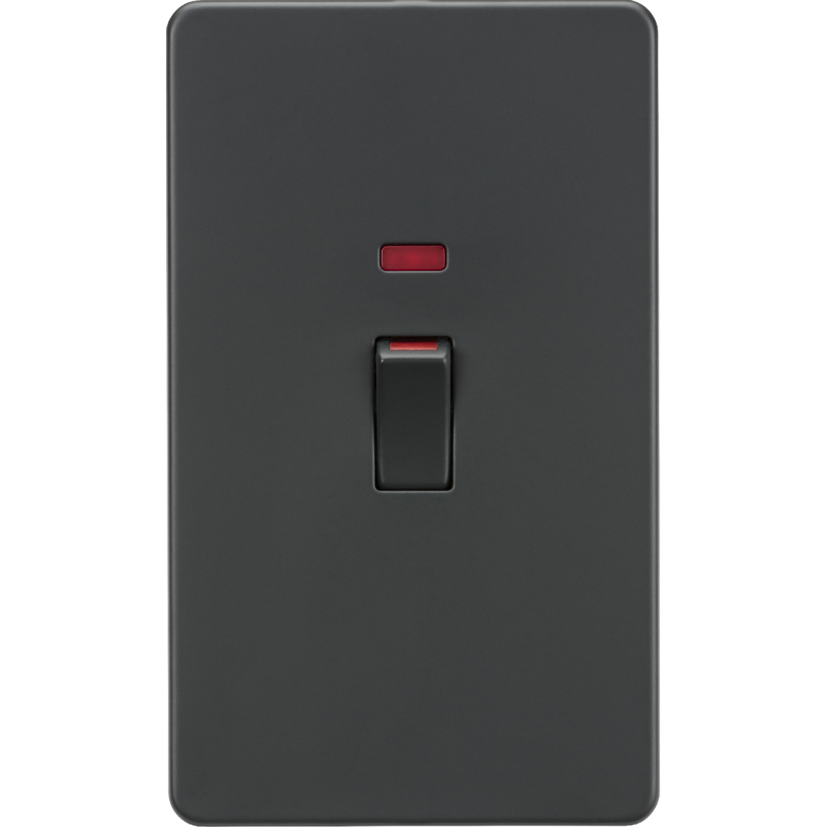 Knightsbridge SF82MNAT 45A DP Switch with Neon (2G size) Anthracite