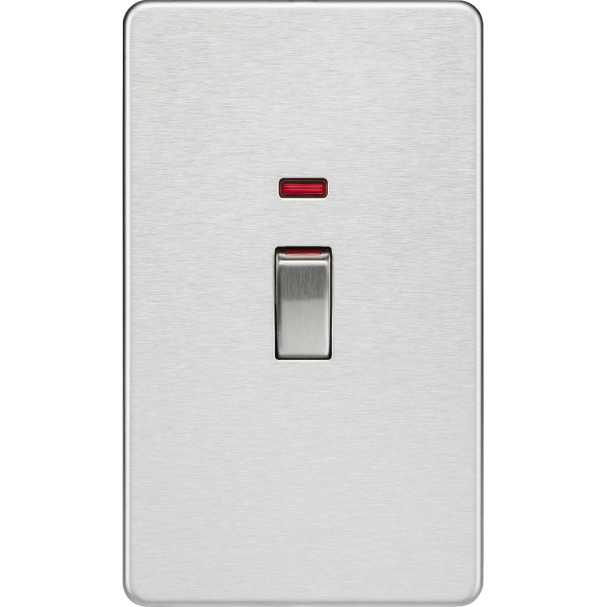 Knightsbridge SF82MNBC 45A DP Switch with Neon (2G size) Brushed Chrome