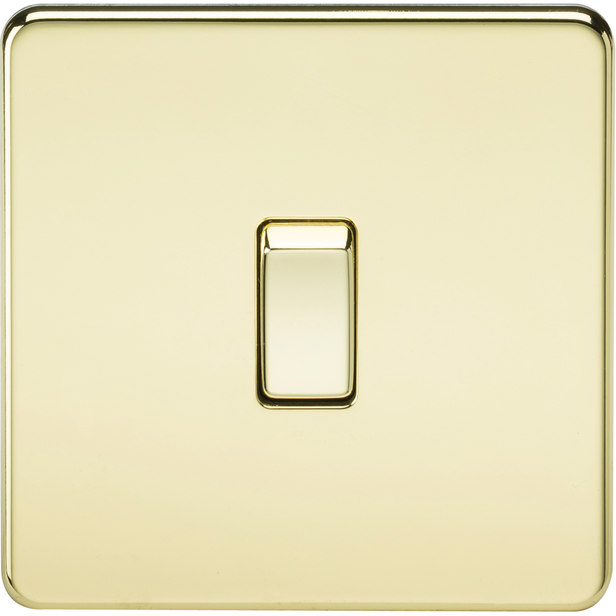 Knightsbridge SF8341PB 20A 1G DP Switch Polished Brass
