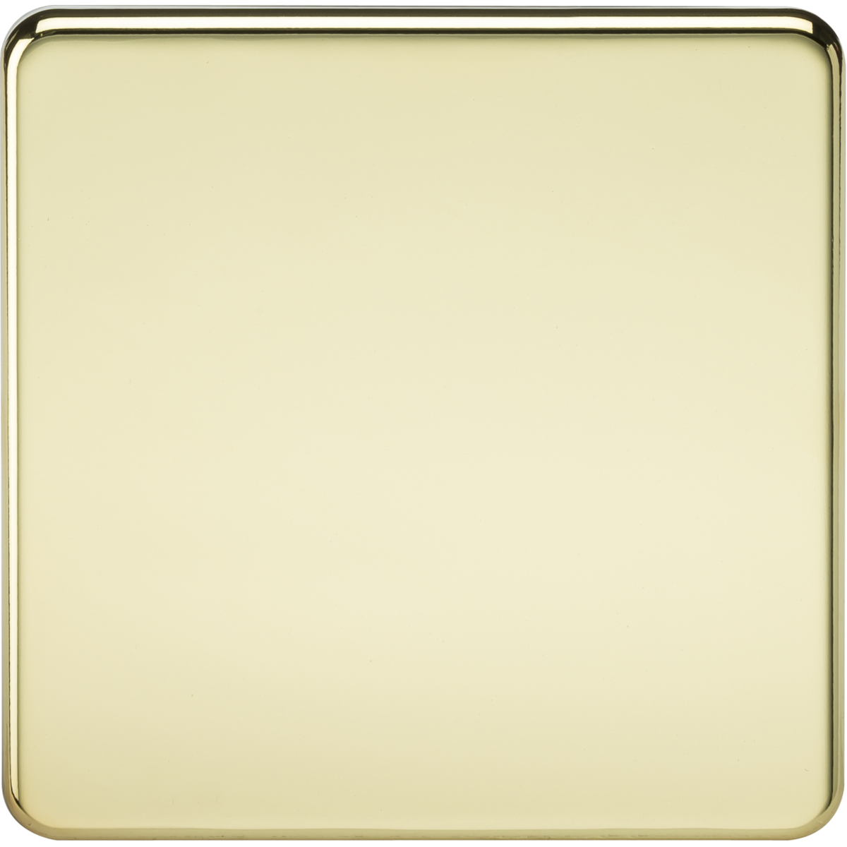 Knightsbridge SF8350PB 1G Blanking Plate Polished Brass