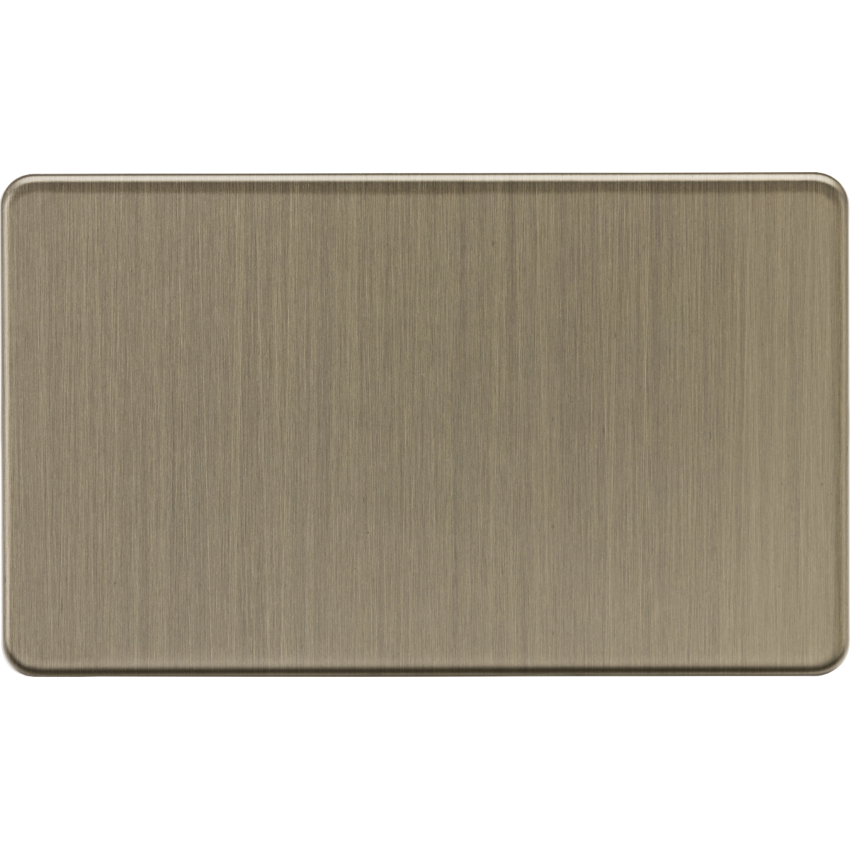 Knightsbridge SF8360AB 2G Blanking Plate Antique Brass