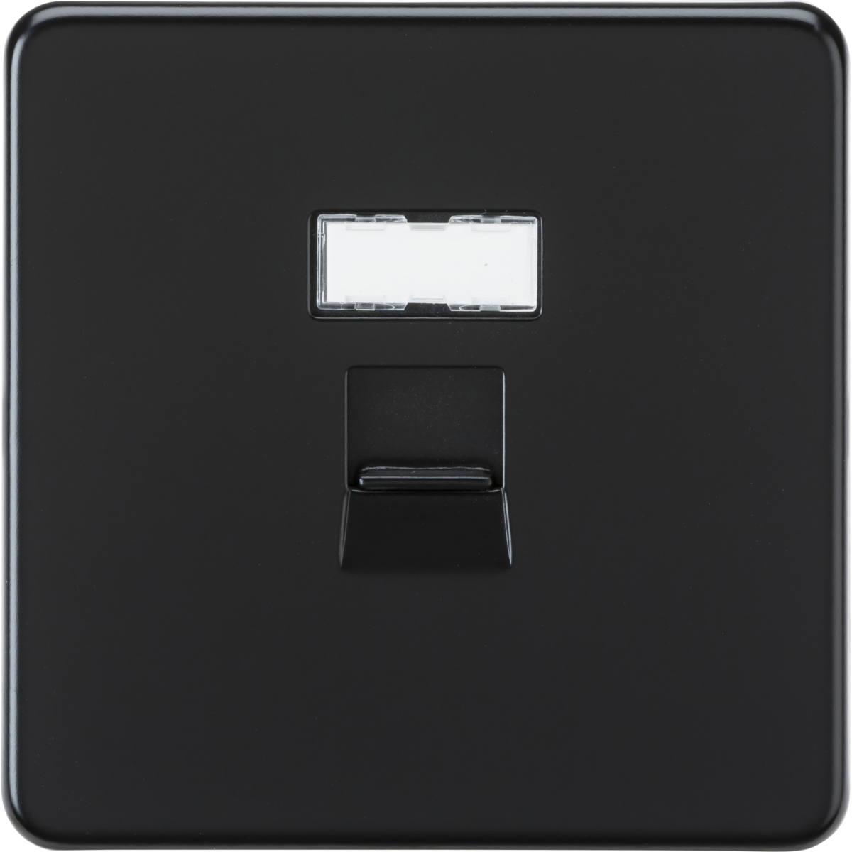 Knightsbridge SFC6MB UTP CAT6a RJ45 Network Outlet Matt Black