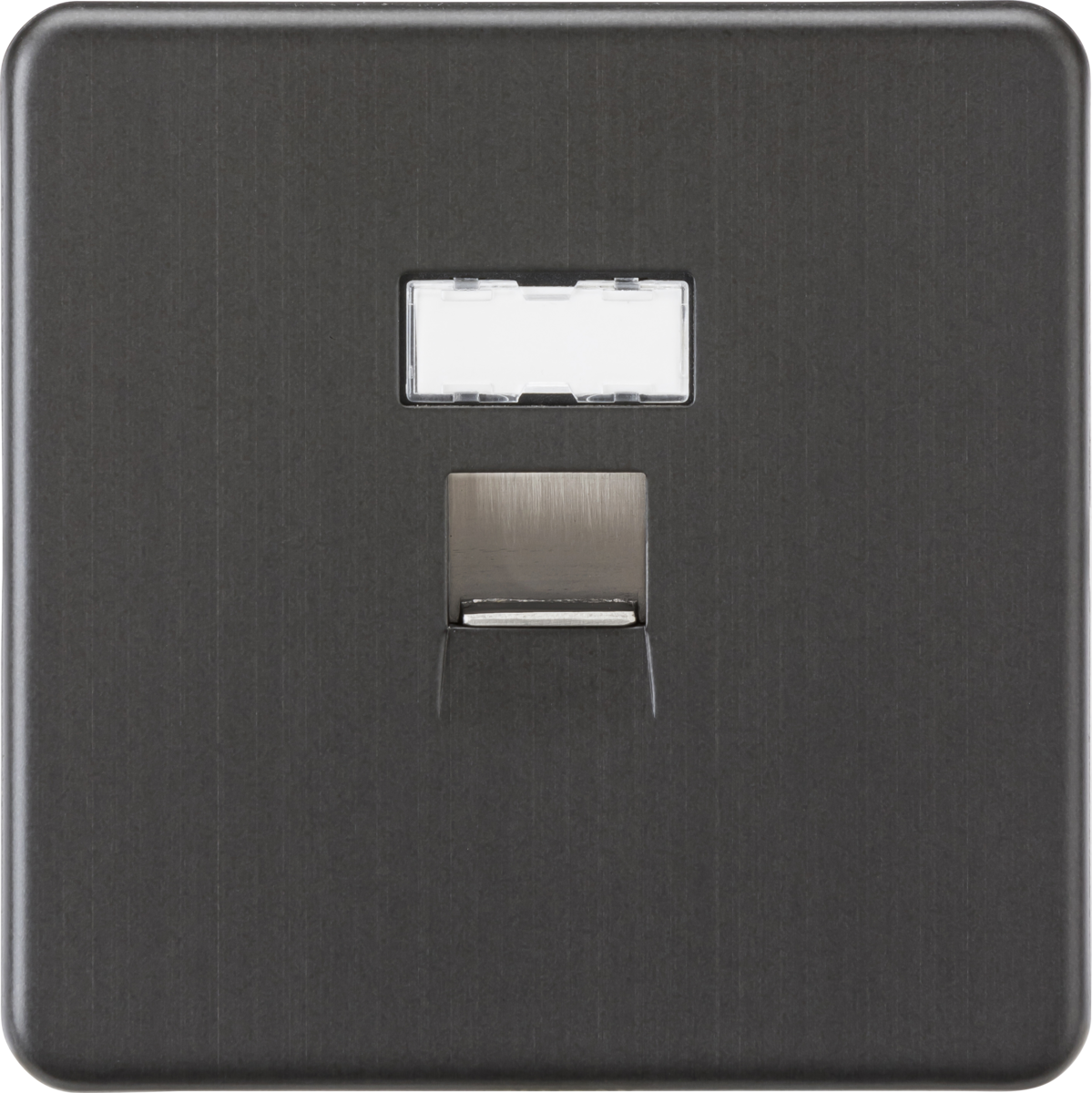 Knightsbridge SFC6SB UTP CAT6a RJ45 Network Outlet Smoked Bronze