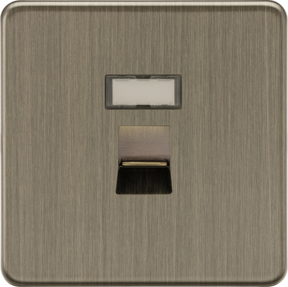 Knightsbridge SFRJ45AB RJ45 network outlet Antique Brass