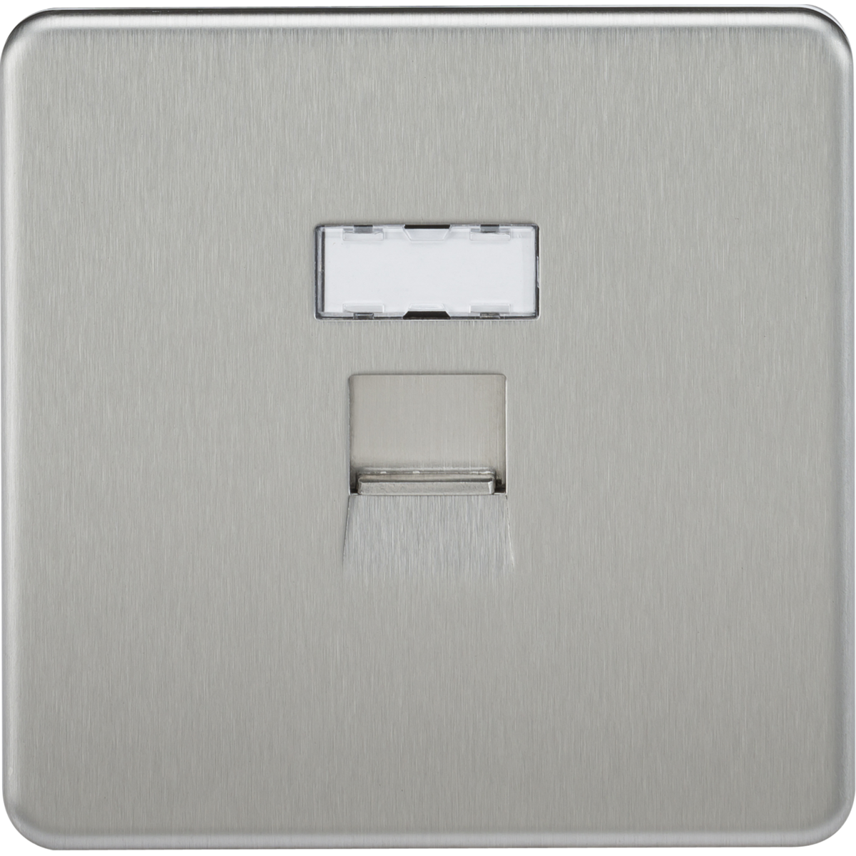Knightsbridge SFRJ45BC RJ45 Network Outlet Brushed Chrome