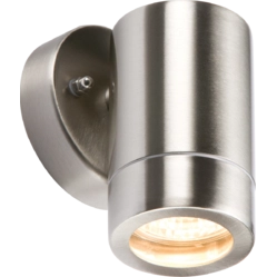 Knightsbridge WALL1L 35W GU10 Stainless Steel Wall Light