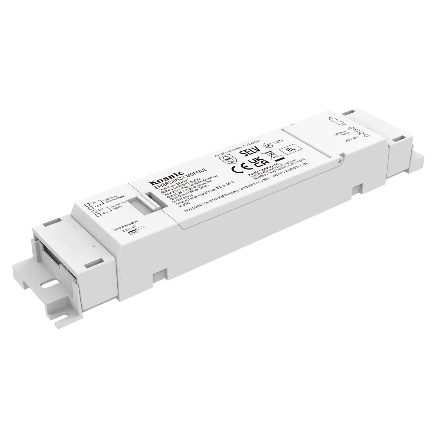 Kosnic BEM203 3W Universal Self-Test Emergency Module for LED Batten Luminaires