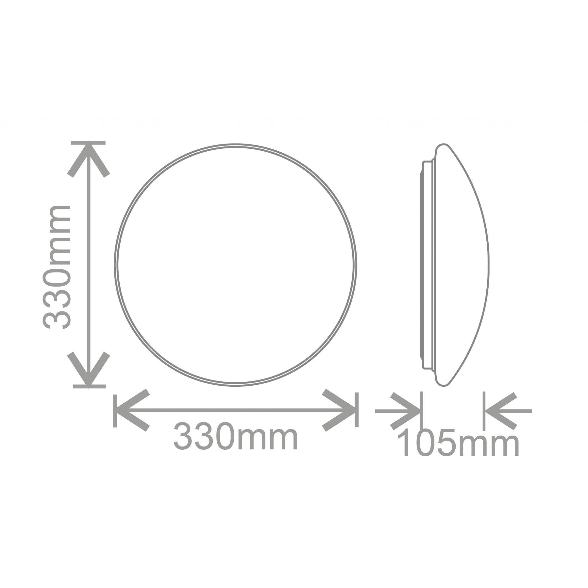 Kosnic PIC12-W40 LED Bulkhead 12W Twist & Lock Integrated LED Bulkhead