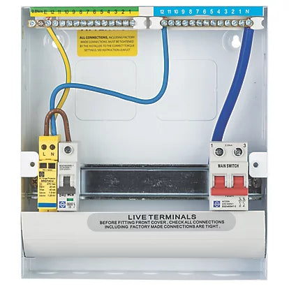 Lewden PRO-R08W-R1S 7 Way RCBO Consumer Unit with Surge Protection