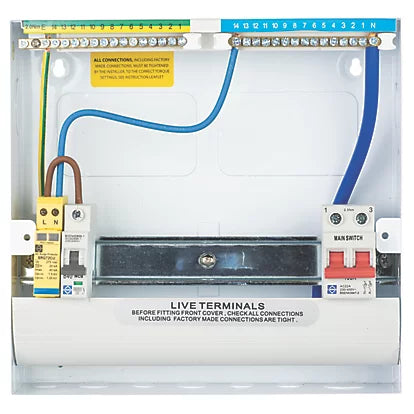 Lewden PRO-R10W-R1S 9 Way RCBO Consumer Unit with Surge Protection