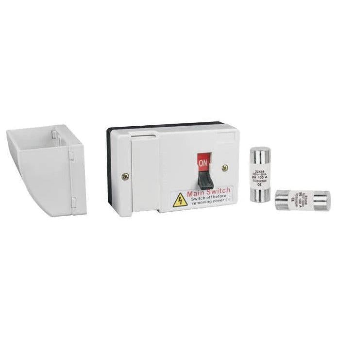 Live Electrical LFIS100 100A Switchfuse c/w 80 & 100A Fuse and Shroud