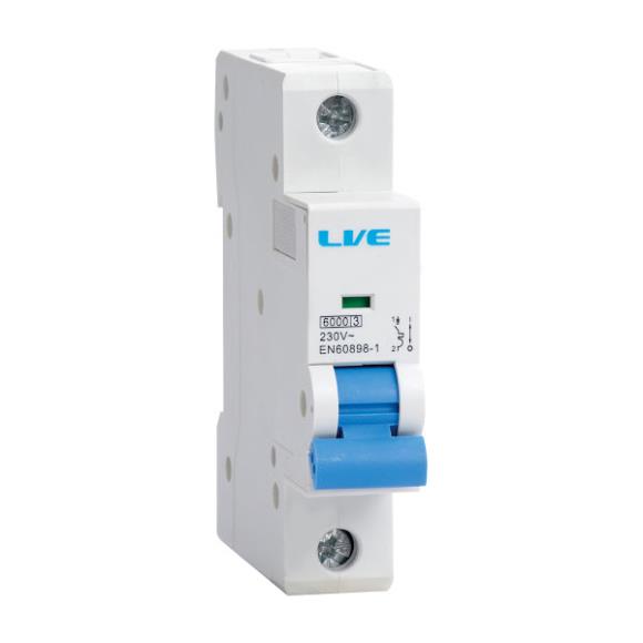 Live Electrical Single Pole 6kA C Curve MCB