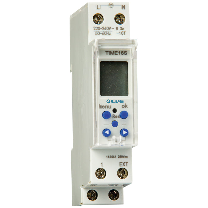 Live Electrical TIME16S Single Module Digital Timer