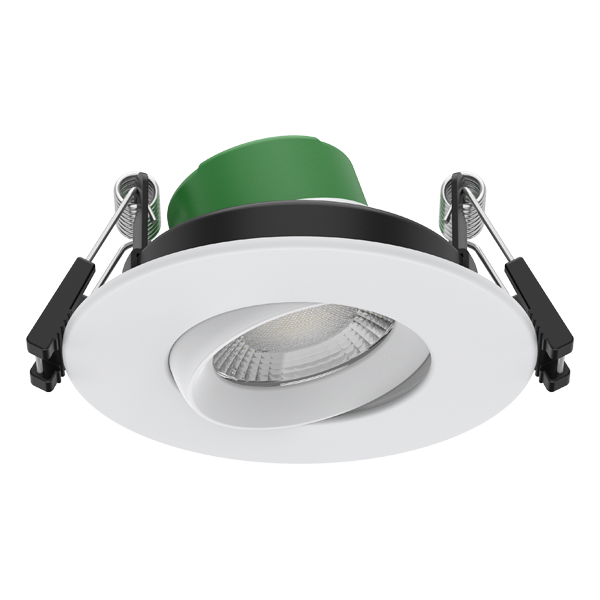Lumineux 430860 Avon Pro 4W & 6W Fire Rated 360° Gimbal Downlight 4CCT White