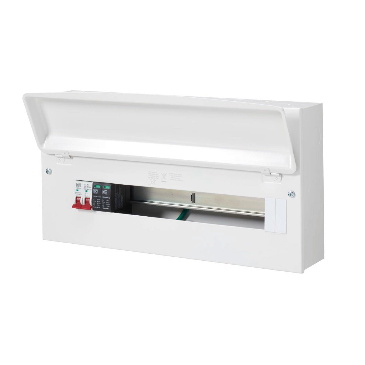 MK Sentry Y5721SMET 19 Useable Way Main Switch RCBO Consumer Unit