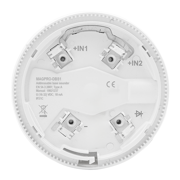Magfire Addressable Magpro Addressable Fire Sounder Deep Base White (Requires Magpro-Db Or Magpro-Db23R/W)