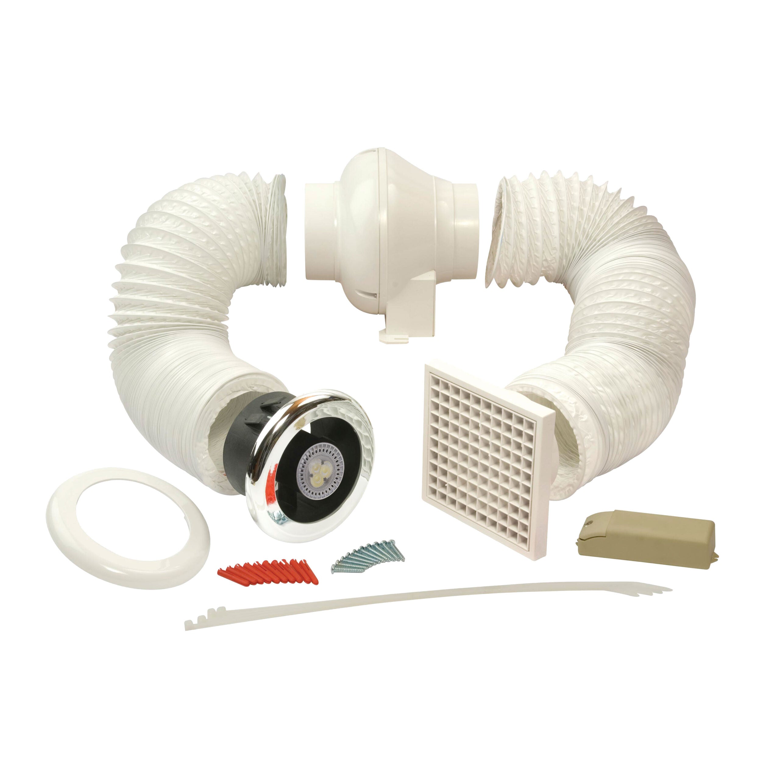 Manrose LEDSLCFDTCN Centrifugal Extractor Fan Kit