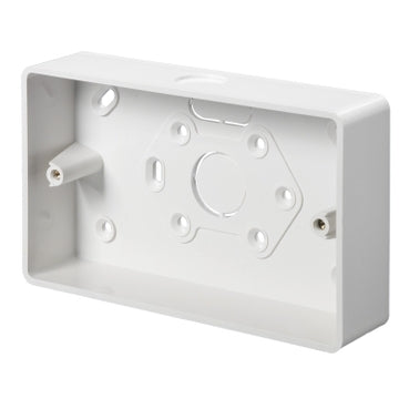 Mita KBR322W 2 Gang 32mm PVC Surface Box Round Corners