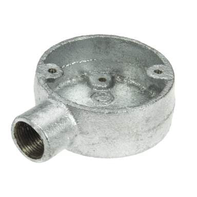 Niglon CB120G 20mm 1 Way Stop End Galvanised Conduit Box