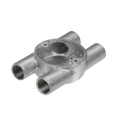 Niglon CBH20G 20mm 4 Way Through Galvanised Box