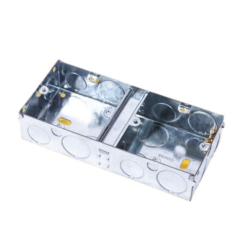 Niglon DES1 2x1Gang Switch&Skt Box 25mm