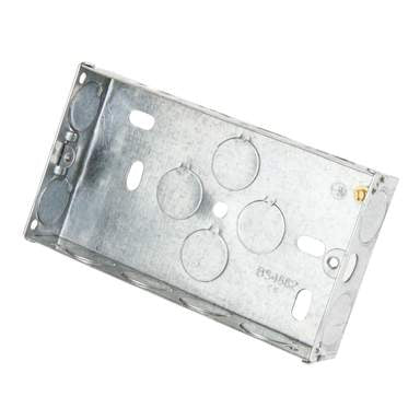 Niglon E12 2 Gang Metal Box 25mm