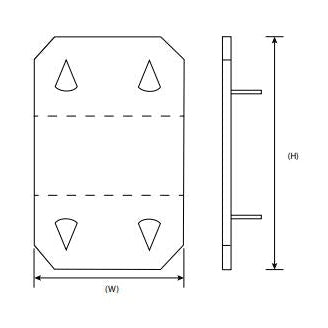 Niglon SP1 Safe plate 50x76mm (Sold in 1s)