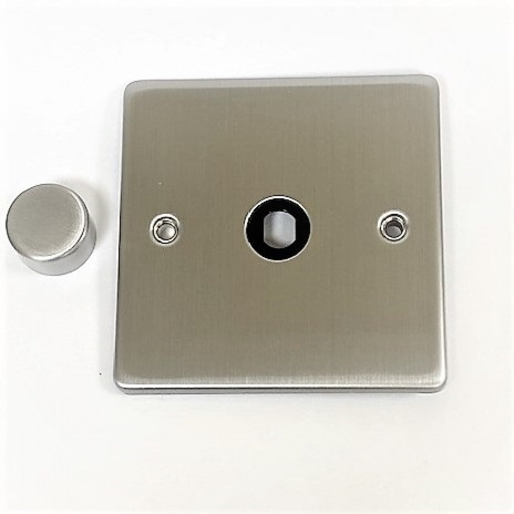 Niglon U-DP1-BC Brushed Chrome 1 Gang Dimmer Plate