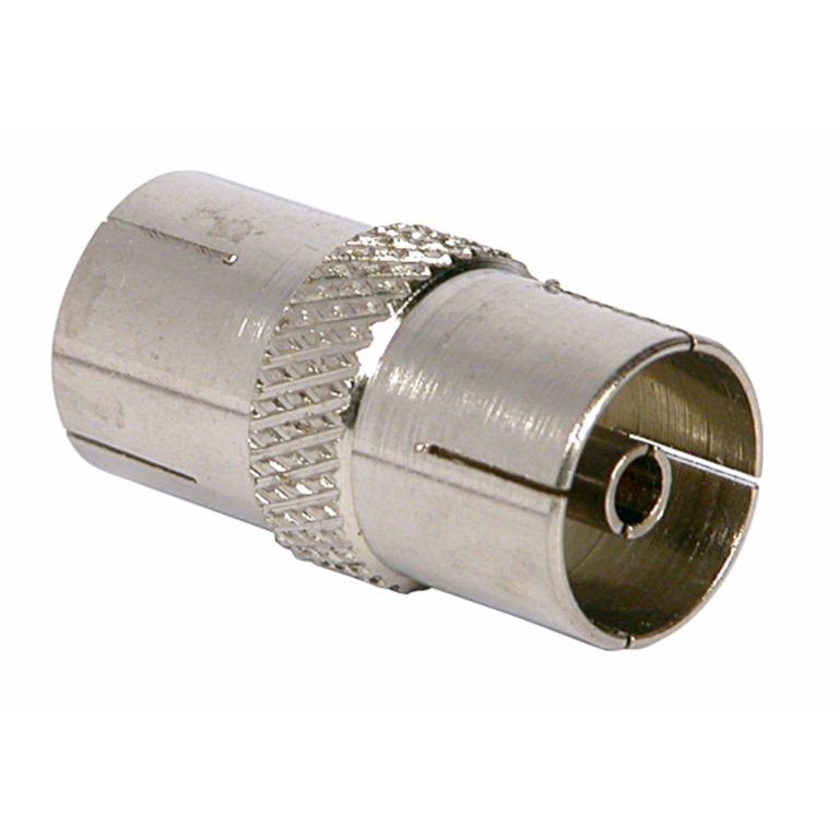 Philex 19017M Coax Coupler Brass Nickel Plated