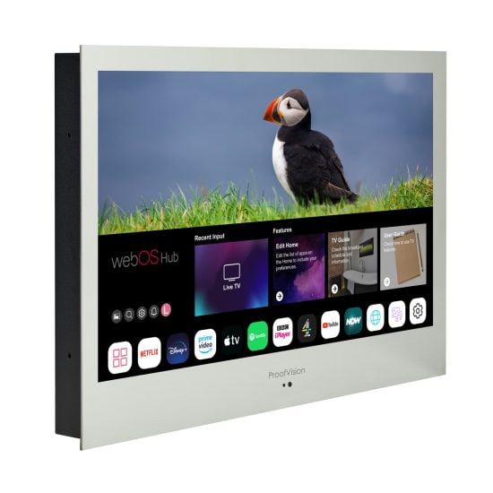 ProofVision PVB27WW 27inch Smart Bathroom TV with WebOS - White