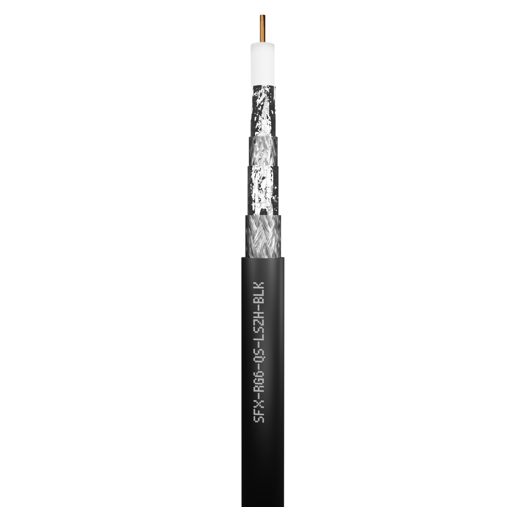 RG6 Coaxial Quad shield LSZH Cable