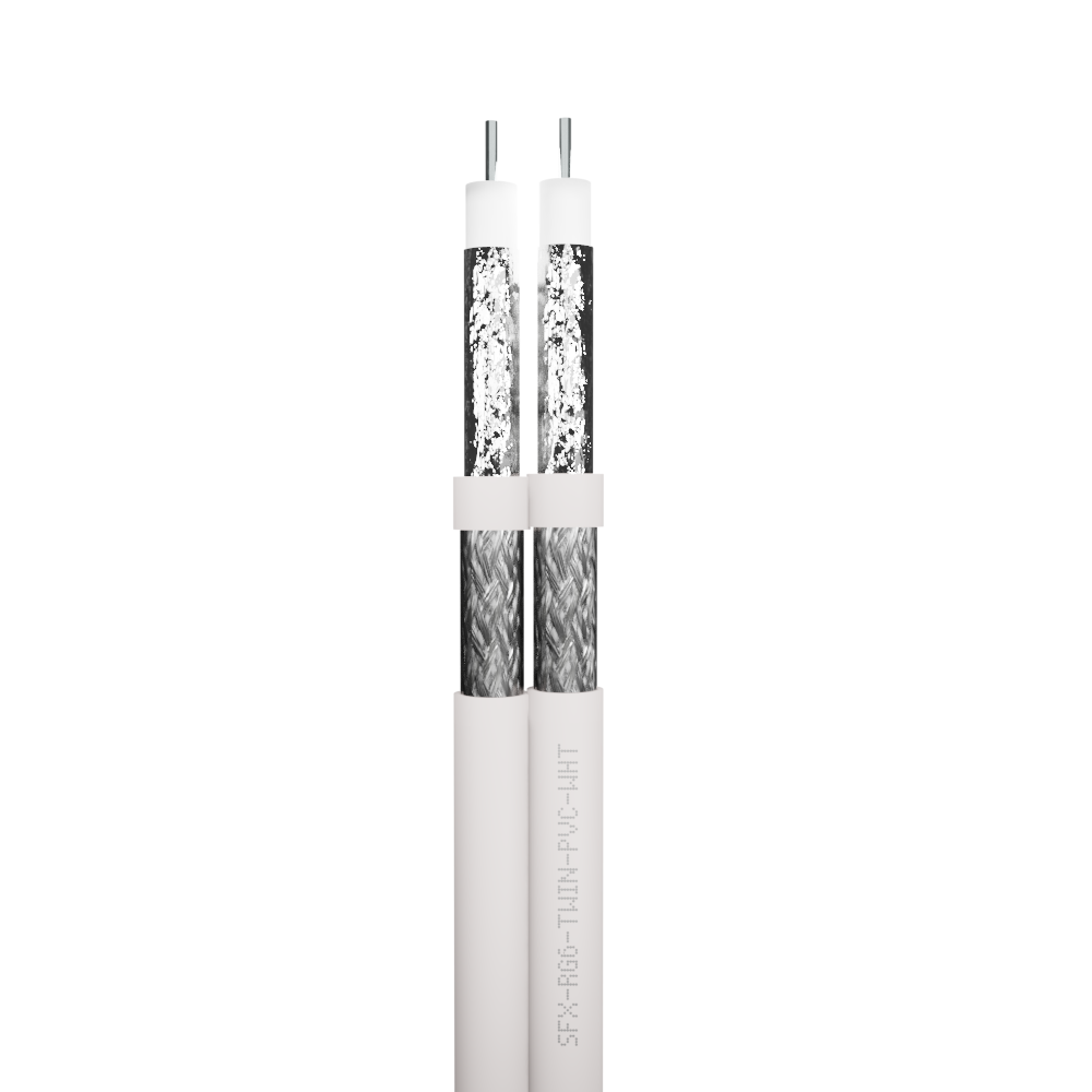 RG6 Coaxial Twin PVC Cable
