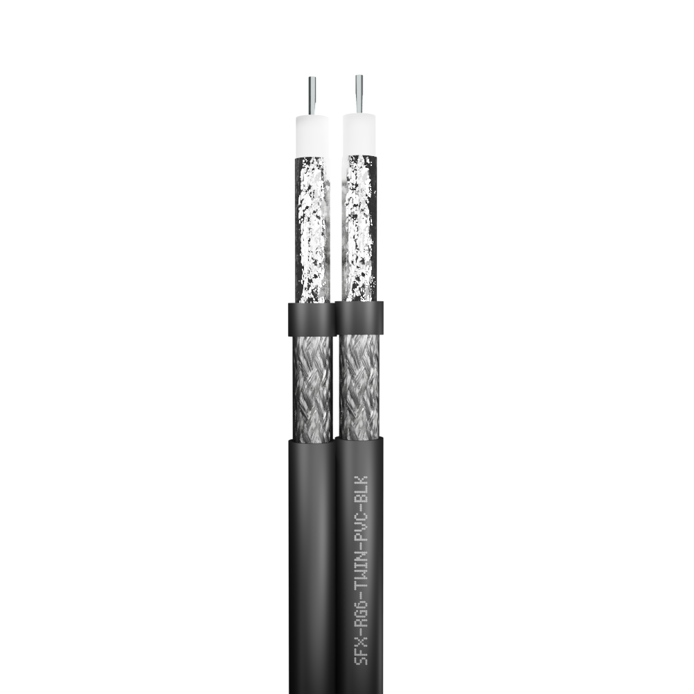 RG6 Coaxial Twin PVC Cable
