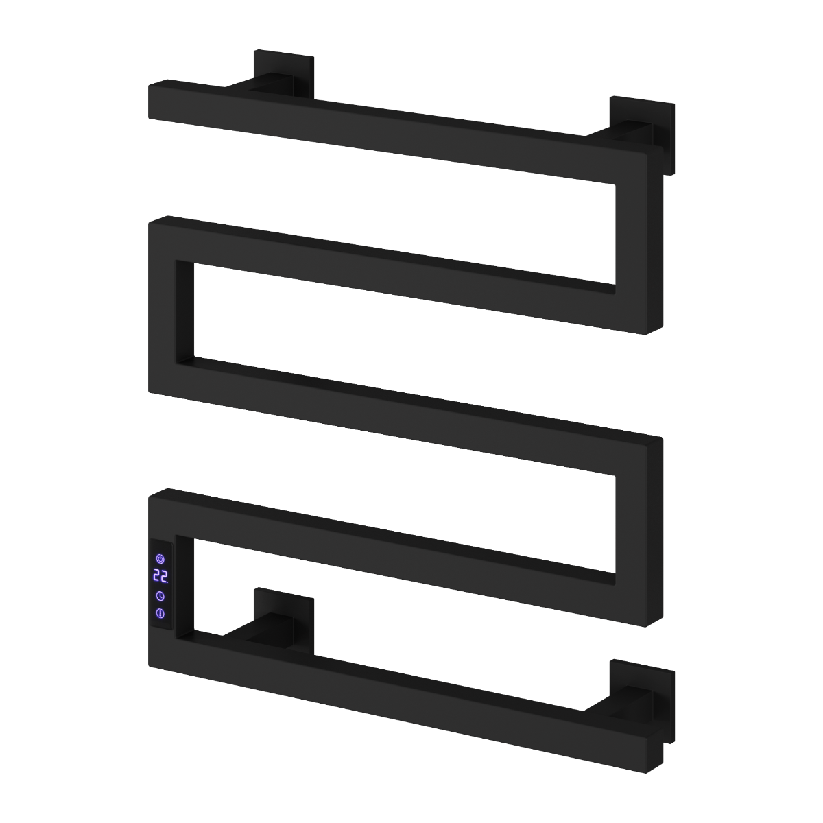 Reina EVSPK Vispa 510x500 Matt Black Electric Towel Rail