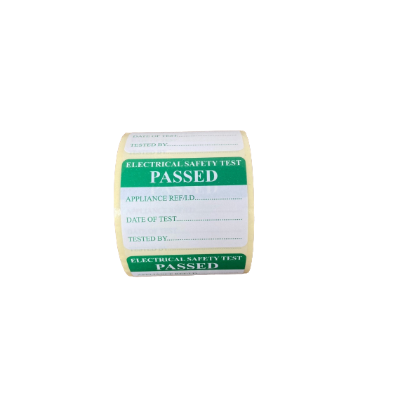 SES WLTESTEDROLL PAT Test Passed Label 45mm x 35mm (Roll x 500)