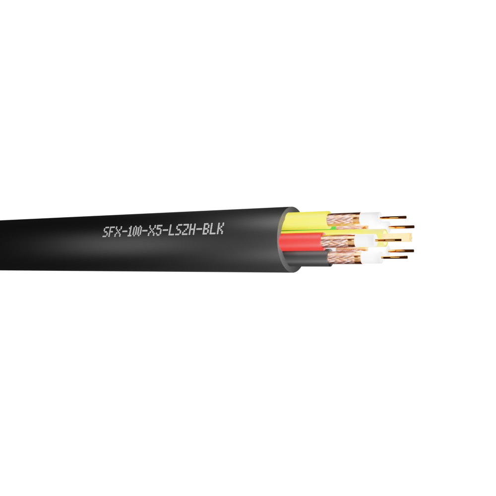 SFX100 Coaxial Premium 5 Core + 4mm E LSZH Cable