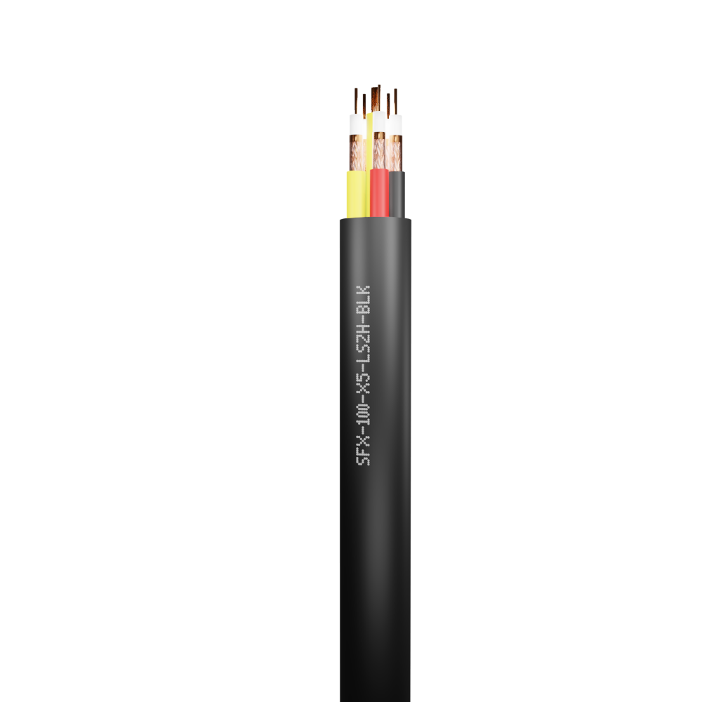 SFX100 Coaxial Premium 5 Core + 4mm E LSZH Cable