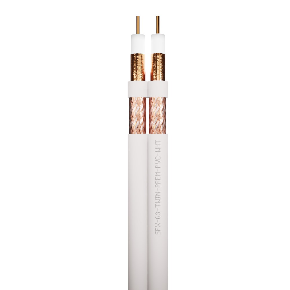 SFX63 Coaxial Twin Premium PVC Cable
