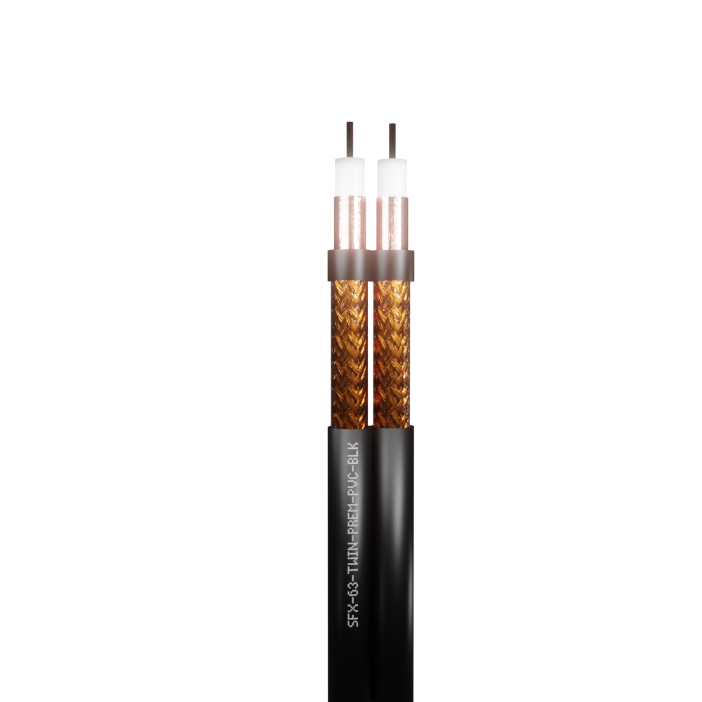 SFX63 Coaxial Twin Premium PVC Cable