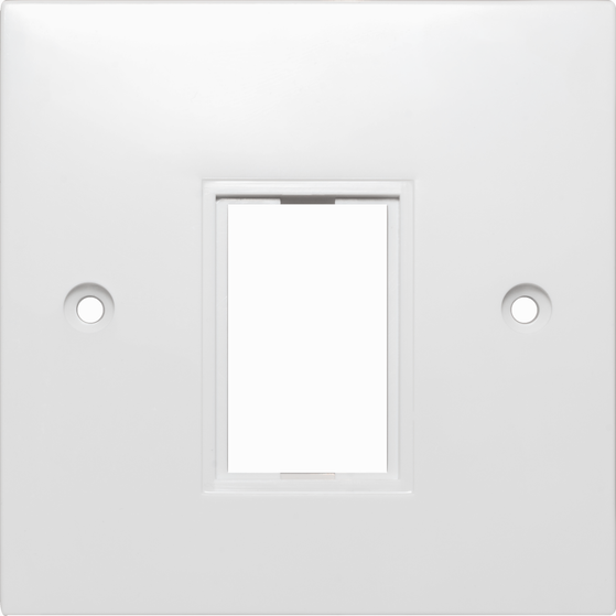 Securiflex SFX/ACC-LPC6-0.5XFP-WHT-1 Single Gang Single Module Low Profile Faceplate White