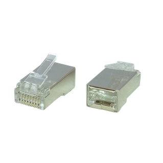 Securiflex SFX/ACC-RJ45-C6A-QCK-SCR-SIL-50 CAT6A Quick RJ45 Screened Plugs Pack of 50