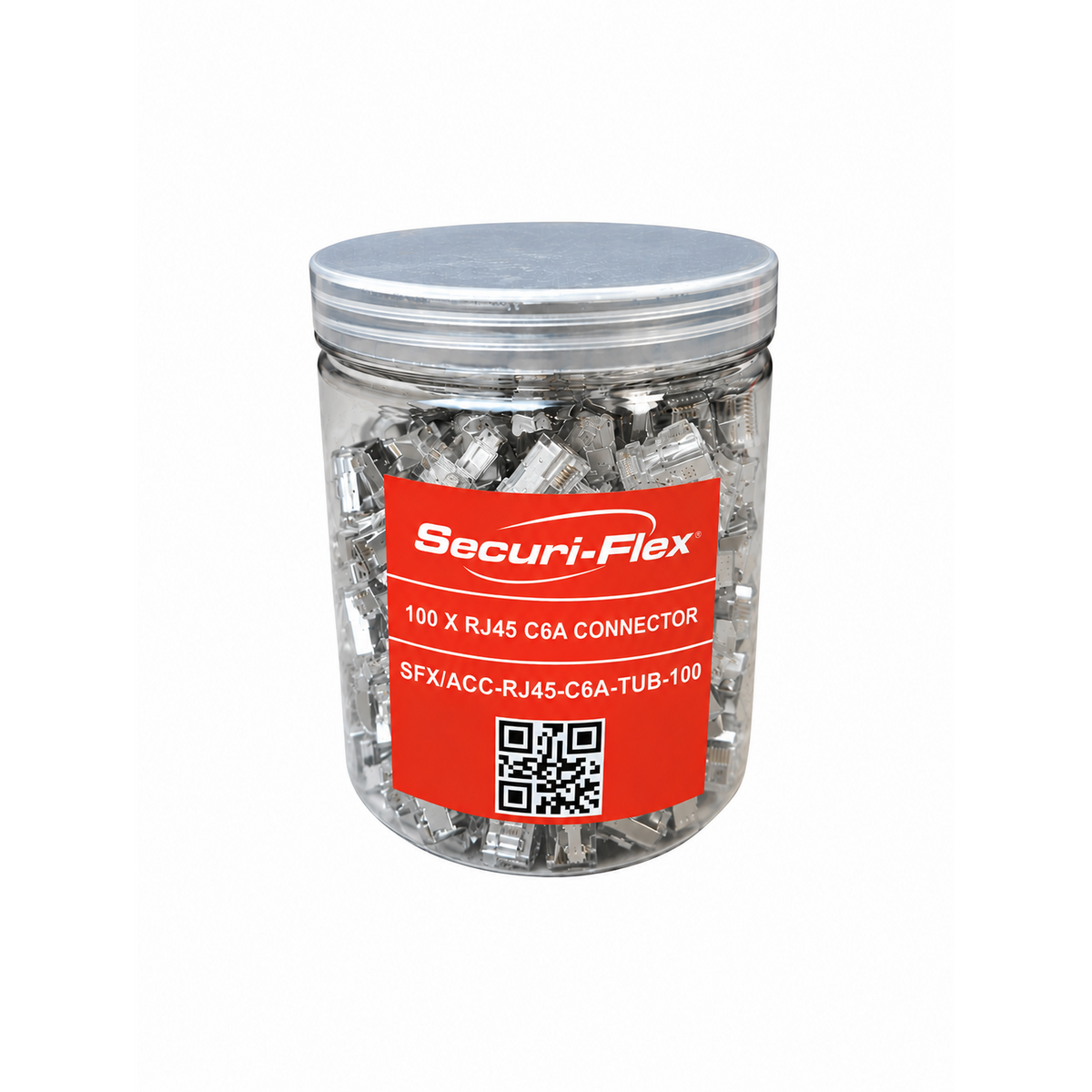 Securiflex SFX/ACC-RJ45-C6A-TUB-100 CAT6A RJ45 Plugs In A Tub of 100