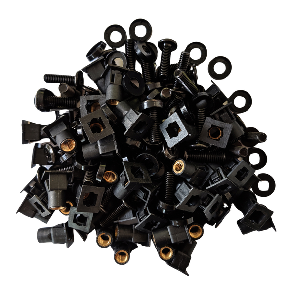 Securiflex SFX/ACC-WC-CN-BLK-50 Cage Nuts Black Pack of 50