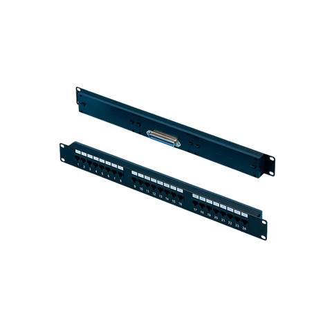 Securiflex SFX/ACC-WC-PP-RJ21-24-1U-1 1U 24 Port RJ2Telecom Patch Panel Black