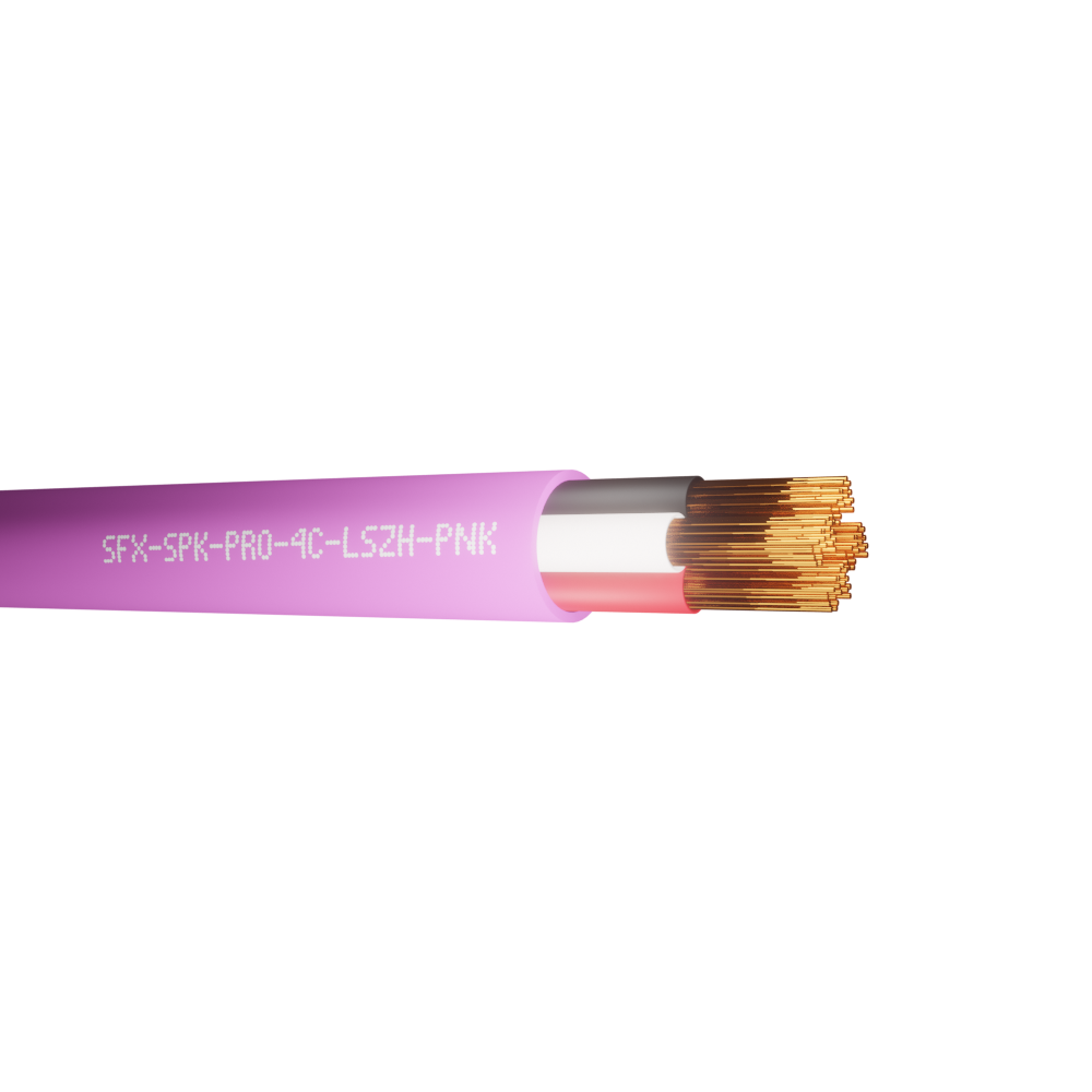 Speaker Cable 4 Core BC 30x0.25mm 16AWG LSZH