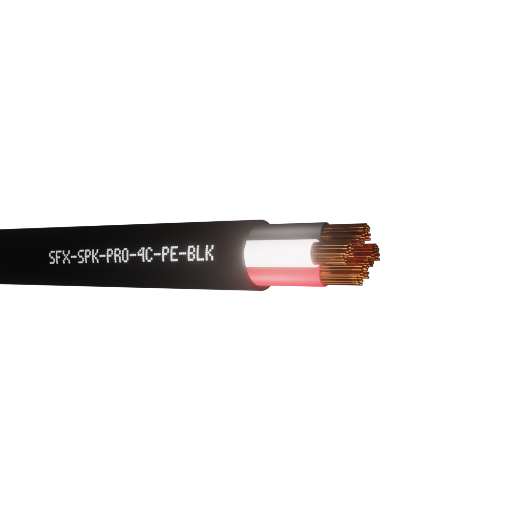 Speaker Cable 4 Core BC 30x0.25mm 16AWG PE